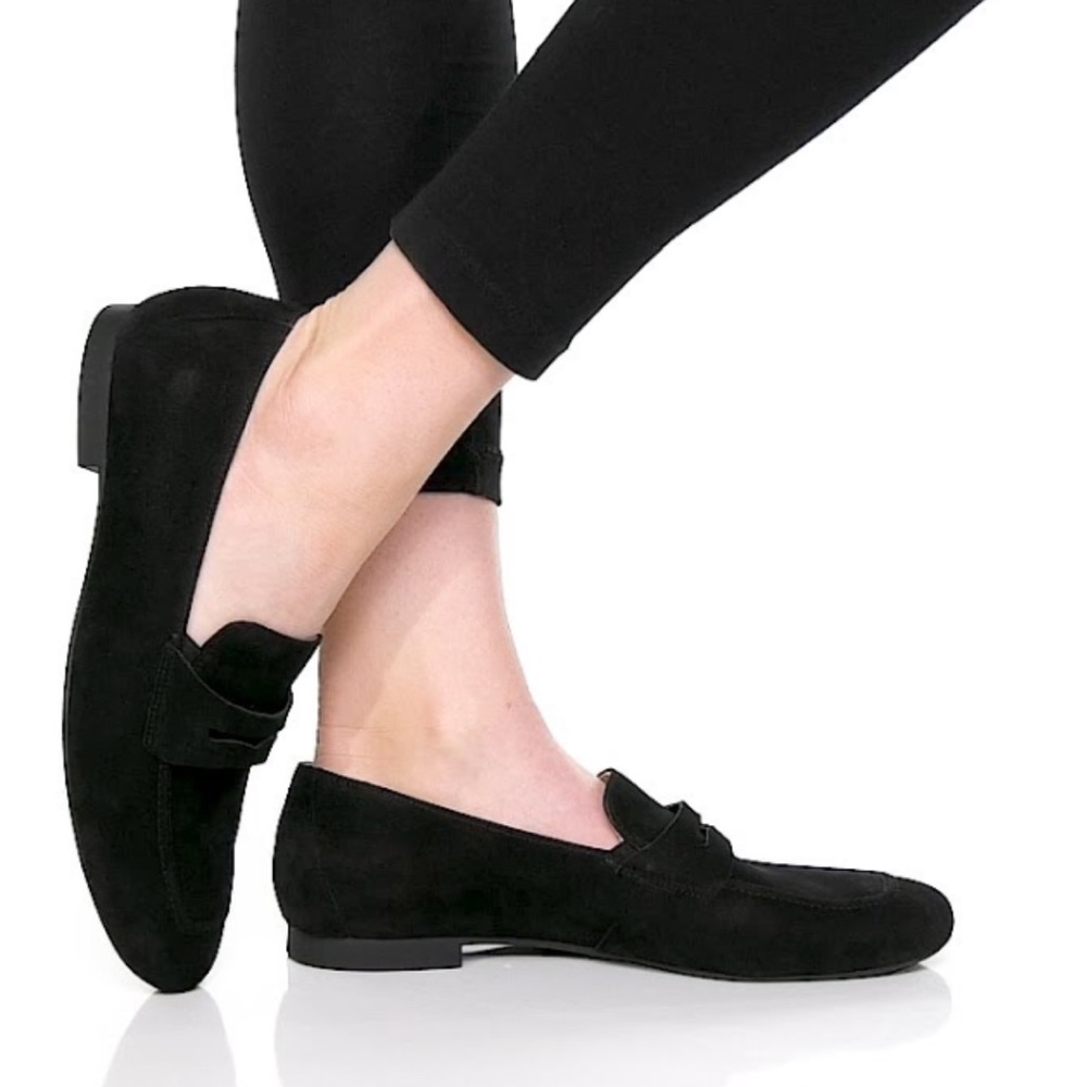 PAUL GREEN Natalie Flats Black suede Leather size 7